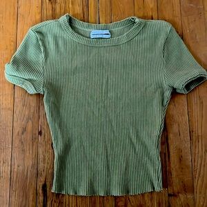 crop top, sage green